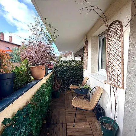 Jardin Japonais - T2 Parking Prive Et Terrasse 툴루즈